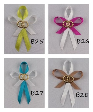 Котильоны для гостей свадьбы, родителей, свадебные банты