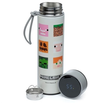 Termos bidon z termometrem Minecraft Faces 450ml