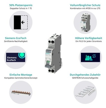 Siemens 5SV1316-6KK16 FI/LS Compact 1p+N 6Ka-тип