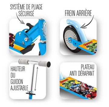 AVENGERS MARVEL HULK ДВУХКОЛЕСНЫЙ СКУТЕР 2 КОЛЕСА