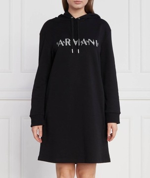 Armani Exchange sukienka na co dzień dresowa mini rozmiar S