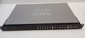 Cisco 28p SG500-28-K9 24x10/100/1000 Мбит, 4xкомбинированный SFP