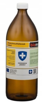 DMSO butelka SZKŁO Dimetylosulfotlenek 1kg BIOMUS