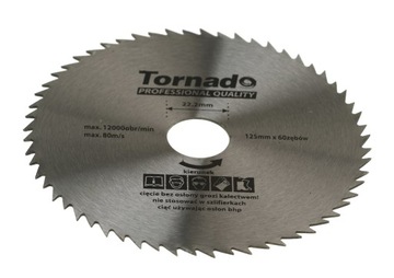 PIŁA TARCZOWA 125 x 22,2 mm 60 ZĘBÓW DO DREWNA