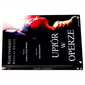UPIÓR W OPERZE PHANTOM OF THE OPERA 1DVD KSIĄŻKA