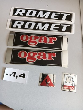 Kpl naklejek naklejki Romet ogar 200 stary typ