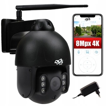 BEZPRZEWODOWA KAMERA OBROTOWA IP DVS WiFI 8Mpx 4K