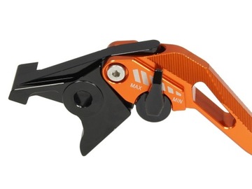 DŁUGIE KLAMKI 5D sportowe CNC dźwignie czerwone