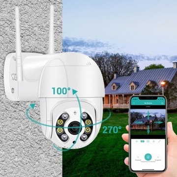 НАРУЖНАЯ ВРАЩАЮЩАЯСЯ IP-КАМЕРА 5 Мп WIFI Full HD PL!