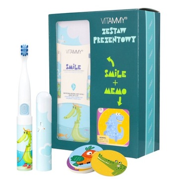 SZCZOTECZKA ELEKTRYCZNA SONICZNA DO ZĘBÓW DLA DZIECI SMILE +ETUI+GRATIS GRA