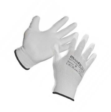 Rękawice ochronne powlekane SOFT PU white 10