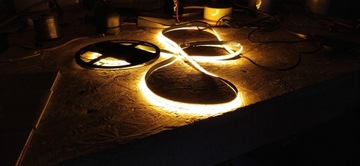 оранжевая светодиодная лента COB неоновая лента 12В