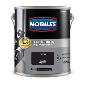 STALOCHRON NOBILES Farba prosto na rdzę 5L CZARNY