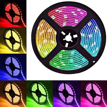 WODOODPORNA KOLOROWA TAŚMA SMD LED RGB IP44 +PILOT
