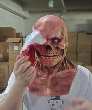 Maska zmieniająca Twarz Halloween Horror Maska