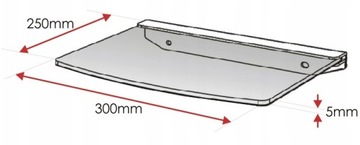 Держатель для телевизора Стеклянная полка для телевизора для декодера