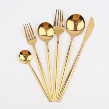 Sztućce Gold Zestaw 24 Tgl. X003
