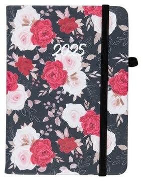 KALENDARZ 2025 A6 TYG. FLAMENCO CZERWONE KWIATY