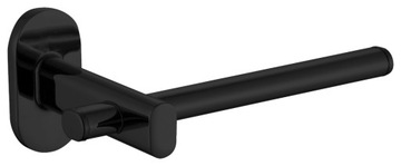 UCHWYT NA PAPIER TOALETOWY MODERN CUBIC KLASYCZNY ŚCIENNY CZARNY MAT BLACK