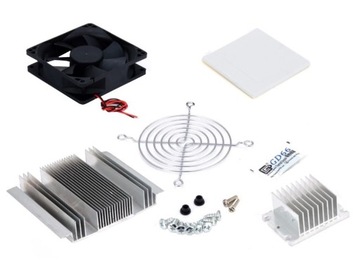 КОМПЛЕКТ РАДИАТОРОВ ДЛЯ ЭЛЕМЕНТОВ ПЕЛЬТЬЕ + ВЕНТИЛЯТОР