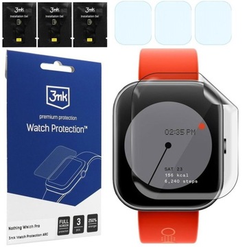 3x Folia Hydrożelowa Ochronna 3mk Protection do cmf by Nothing Watch Pro