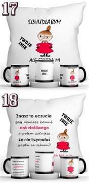 Zestaw Poduszka + Magiczny kubek MAŁA MI
