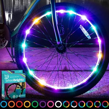 Led bicycle wheel spoke light, color light string