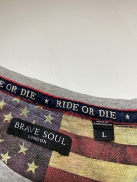 Brave Soul Motorcycles RIDE OR DIE HARLEY SKULL L