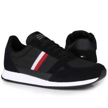 Buty Tommy Hilfiger RUNNER LO VINTAGE MIX BLACK