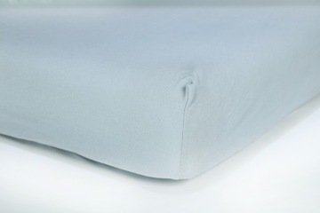 PRZEŚCIERADŁO JERSEY Z GUMKĄ 160x200 JASNOSZARE
