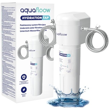 Filtr do wody pod zlew AquaFloow do kuchni + system filtrujący podzlewowy