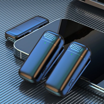 НАБОР БЕСПРОВОДНЫХ МИКРОФОНОВ ИЗ 2 МИКРОФОНОВ APPLE ANDROID USB-C