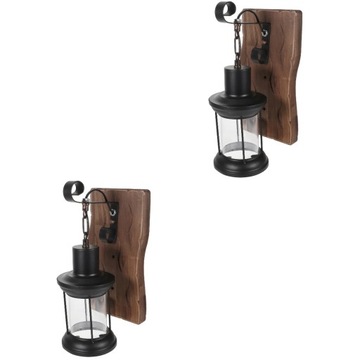 LAMPA ŚCIENNA ZEWNĘTRZNA RUSTYKALNA RETRO 2 SZT