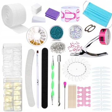 Набор для наращивания ногтей, 2 аксессуара для гелевых ламп