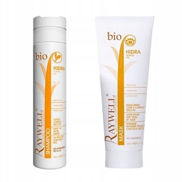Zestaw Raywell Bio Hidra Nawilżający Szampon i Maska 2x250ml