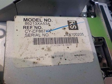 SUBARU B9 TRIBECA 06R PANEL AUTORÁDIO KLIMATIZACE 86213XA53A