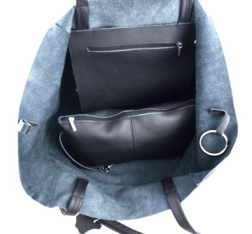 Кожаная сумка Сумка-шоппер 2в1 из натуральной кожи