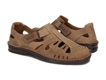 ПОЛЬСКАЯ МУЖСКАЯ ОБУВЬ НА ЛИПУЧКЕ 260 КОРИЧНЕВЫЙ 42