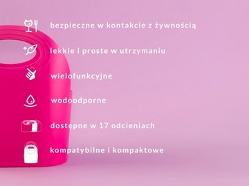 Корзина для покупок CLASSIC Flexibag средняя 5,5 л, розовая