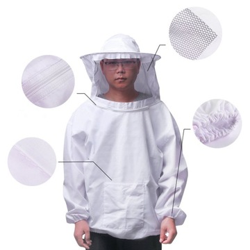 ТОЛСТОВКА ДЛЯ ПЧЕЛОВОДСТВА С ШАПКОЙ + ПЕРЧАТКИ + ЩЕТКА ДЛЯ УЛОЯ + СКРЕБОК