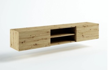 SZAFKA WISZĄCA RTV 120 CM DĄB ARTISAN POŁYSK/ MAT