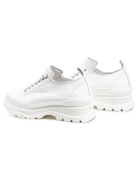 Białe skórzane trampki sportowe buty półbuty damskie sneakersy Karino 37