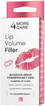 MORE4CARE Lip Volume Filler Блеск-сыворотка для губ сочный розовый
