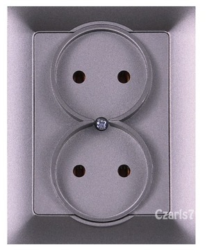 GPT-5/Pr moduł grafit GNIAZDO PODWÓJNE B/U KodCN:85366990