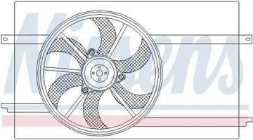 NISSENS 85593 VENTILÁTOR CHLAZENÍ MOTORU