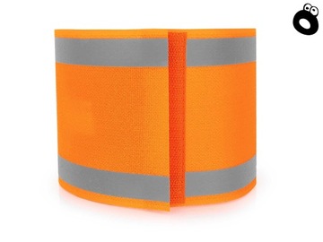 Светоотражающий браслет 10 см с собственной надписью ЛОГОТИП.