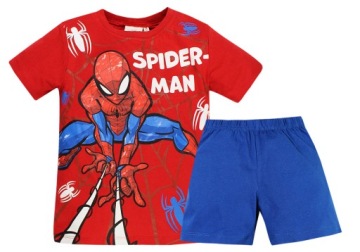 SPIDERMAN MARVEL PIŻAMKA PIŻAMA CHŁOPIĘCA SPODENKI T-SHIRT EKO BIO 98