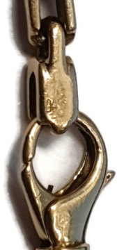 Złoty Łańcuszek z białego i żółtego złota 375 39,67g 47,5cm Ciekawy Splot