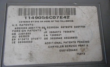 CHRYSLER GRAND VOYAGER IV DISPLEJ 05016284AH