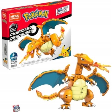 Construx Stavebnice Pokemon Charizard Ohnivá Bitva Pohyblivá Figurka Sada